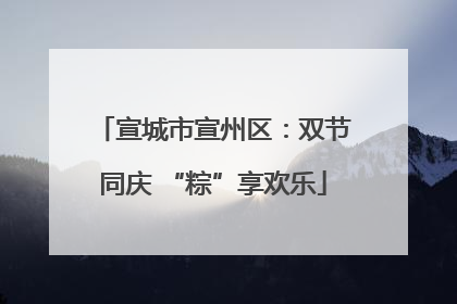 宣城市宣州区：双节同庆 “粽”享欢乐