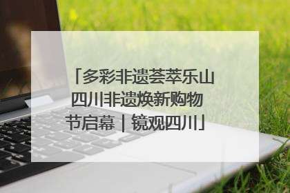 多彩非遗荟萃乐山 四川非遗焕新购物节启幕｜镜观四川