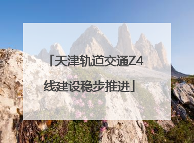 天津轨道交通Z4线建设稳步推进