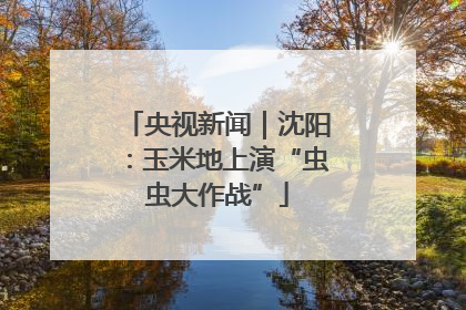央视新闻｜沈阳：玉米地上演“虫虫大作战”