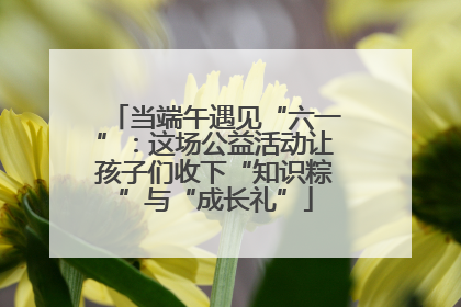 当端午遇见“六一”：这场公益活动让孩子们收下“知识粽”与“成长礼”