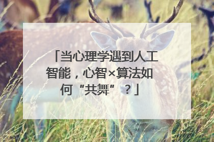 当心理学遇到人工智能，心智×算法如何“共舞”？
