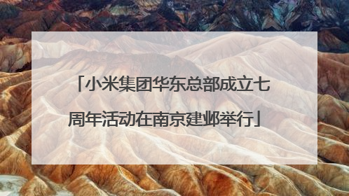 小米集团华东总部成立七周年活动在南京建邺举行