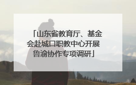 山东省教育厅、基金会赴城口职教中心开展鲁渝协作专项调研