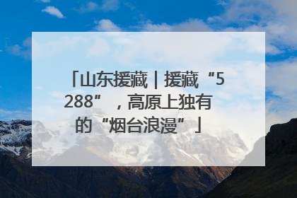 山东援藏｜援藏“5288”，高原上独有的“烟台浪漫”