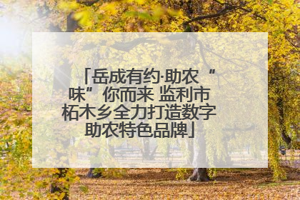 岳成有约·助农“味”你而来 监利市柘木乡全力打造数字助农特色品牌
