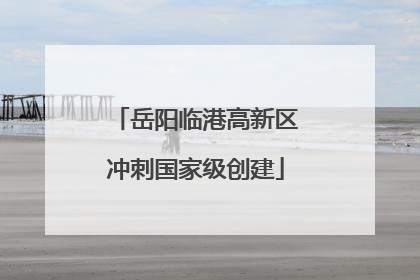 岳阳临港高新区冲刺国家级创建