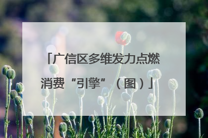 广信区多维发力点燃消费“引擎”（图）