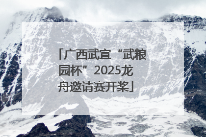 广西武宣“武粮园杯”2025龙舟邀请赛开桨