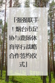 强强联手！烟台市足协与鹿扬体育举行战略合作签约仪式