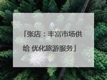 张店：丰富市场供给 优化旅游服务