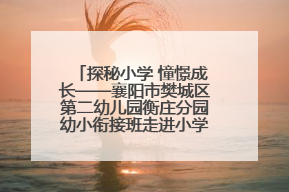 探秘小学 憧憬成长——襄阳市樊城区第二幼儿园衡庄分园幼小衔接班走进小学开展参观体验活动
