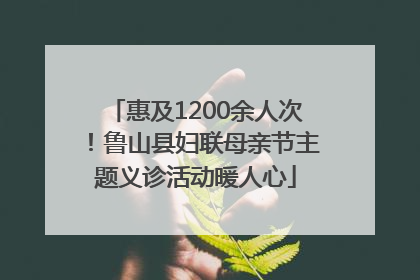惠及1200余人次！鲁山县妇联母亲节主题义诊活动暖人心