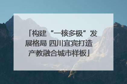 构建“一核多极”发展格局 四川宜宾打造产教融合城市样板