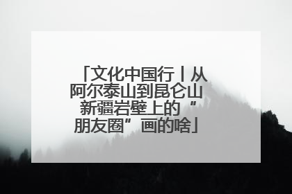 文化中国行丨从阿尔泰山到昆仑山 新疆岩壁上的“朋友圈”画的啥