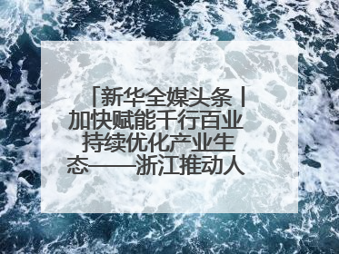 新华全媒头条丨加快赋能千行百业 持续优化产业生态——浙江推动人工智能健康有序发展观察