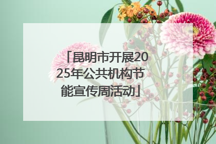 昆明市开展2025年公共机构节能宣传周活动