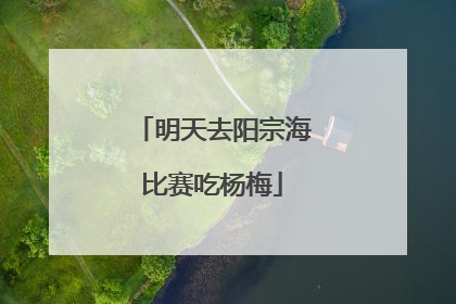 明天去阳宗海比赛吃杨梅