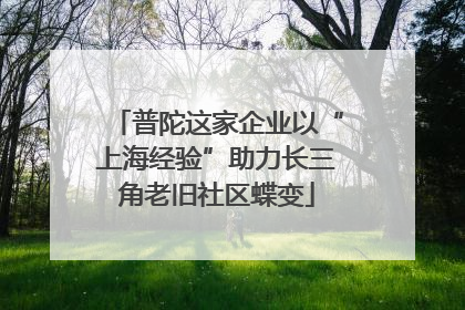 普陀这家企业以“上海经验”助力长三角老旧社区蝶变