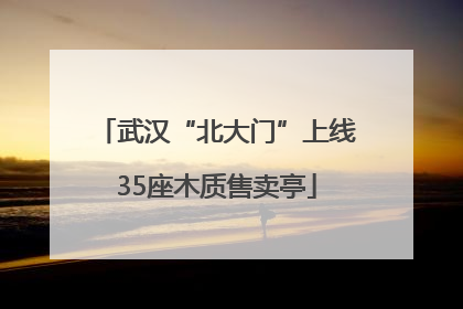 武汉“北大门”上线35座木质售卖亭