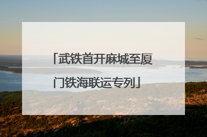 武铁首开麻城至厦门铁海联运专列