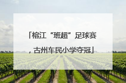 榕江“班超”足球赛，古州车民小学夺冠