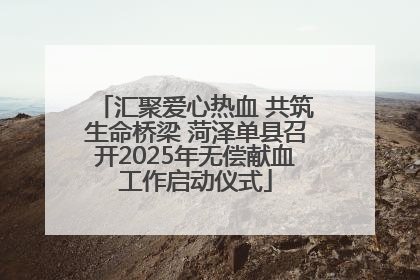 汇聚爱心热血 共筑生命桥梁 菏泽单县召开2025年无偿献血工作启动仪式