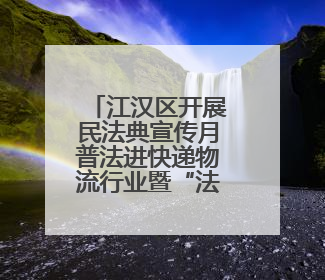 江汉区开展民法典宣传月普法进快递物流行业暨“法商融合面对面”活动