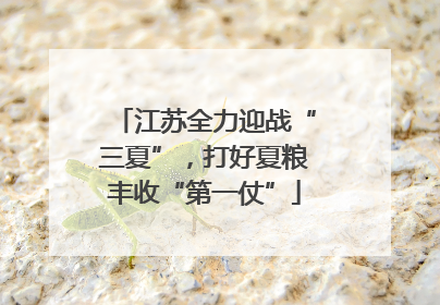 江苏全力迎战“三夏”，打好夏粮丰收“第一仗”