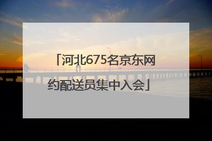 河北675名京东网约配送员集中入会