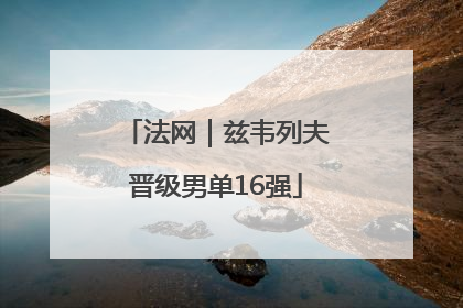 法网｜兹韦列夫晋级男单16强