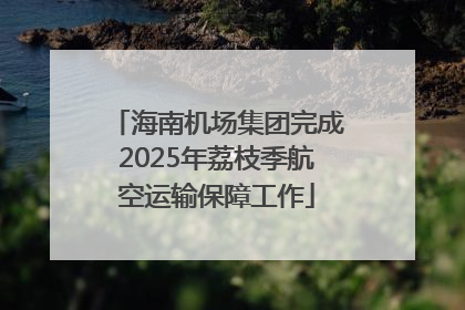 海南机场集团完成2025年荔枝季航空运输保障工作