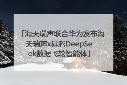 海天瑞声联合华为发布海天瑞声x昇腾DeepSeek数据飞轮智能体