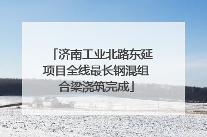 济南工业北路东延项目全线最长钢混组合梁浇筑完成