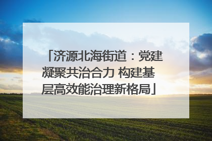 济源北海街道：党建凝聚共治合力 构建基层高效能治理新格局