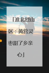 淮北烈山区：黄营灵枣甜了乡亲心