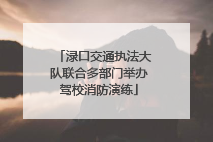 渌口交通执法大队联合多部门举办驾校消防演练
