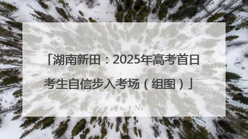 湖南新田：2025年高考首日 考生自信步入考场（组图）