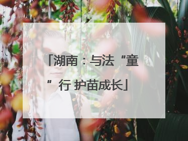 湖南：与法“童”行 护苗成长