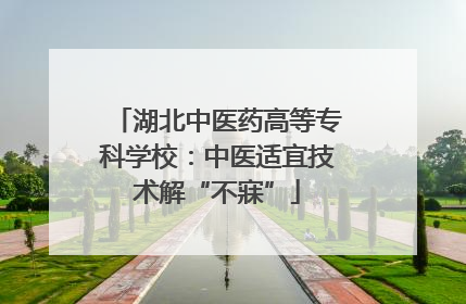 湖北中医药高等专科学校：中医适宜技术解“不寐”