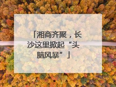 湘商齐聚，长沙这里掀起“头脑风暴”
