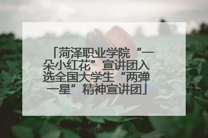 菏泽职业学院“一朵小红花”宣讲团入选全国大学生“两弹一星”精神宣讲团