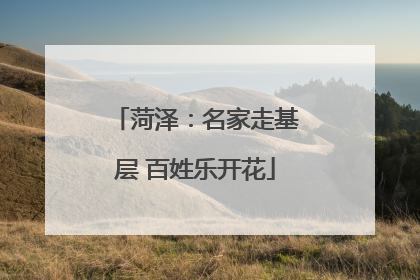 菏泽：名家走基层 百姓乐开花