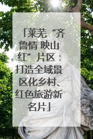 莱芜“齐鲁情 映山红”片区：打造全域景区化乡村、红色旅游新名片