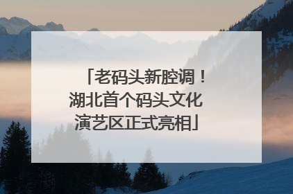 老码头新腔调！湖北首个码头文化演艺区正式亮相