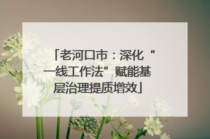 老河口市：深化“一线工作法”赋能基层治理提质增效