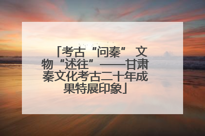 考古“问秦” 文物“述往”——甘肃秦文化考古二十年成果特展印象