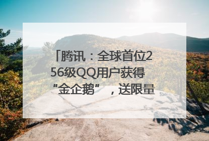 腾讯：全球首位256级QQ用户获得“金企鹅”，送限量版神秘惊喜等礼物