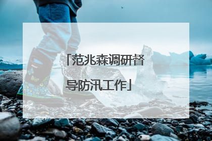范兆森调研督导防汛工作