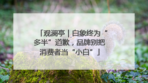观澜亭｜白象终为“多半”道歉，品牌别把消费者当“小白”